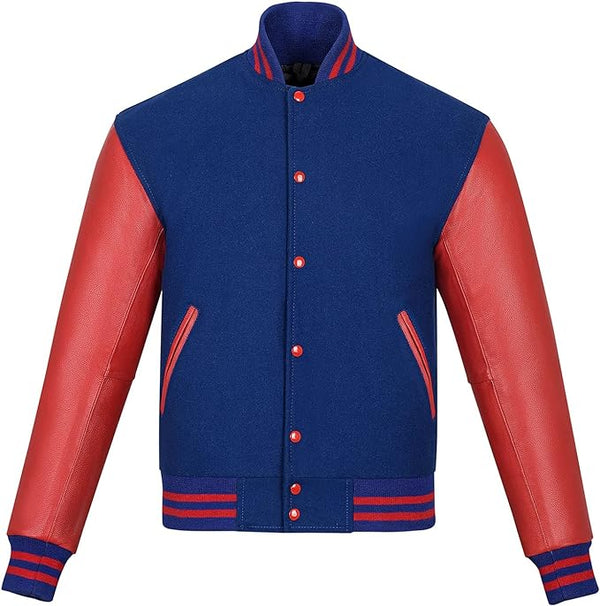 Blue/Red Leather Outfit Jacket