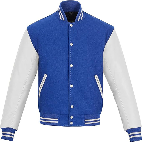 Blue/White Leather Outfit Jacket