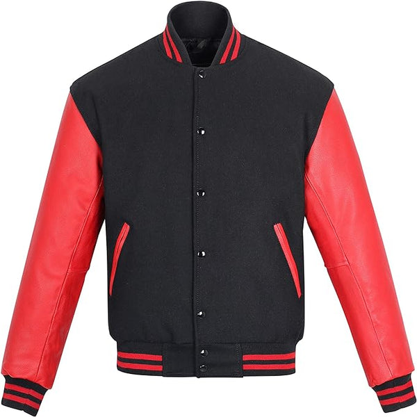 Red/Black  men jacket outfit leather