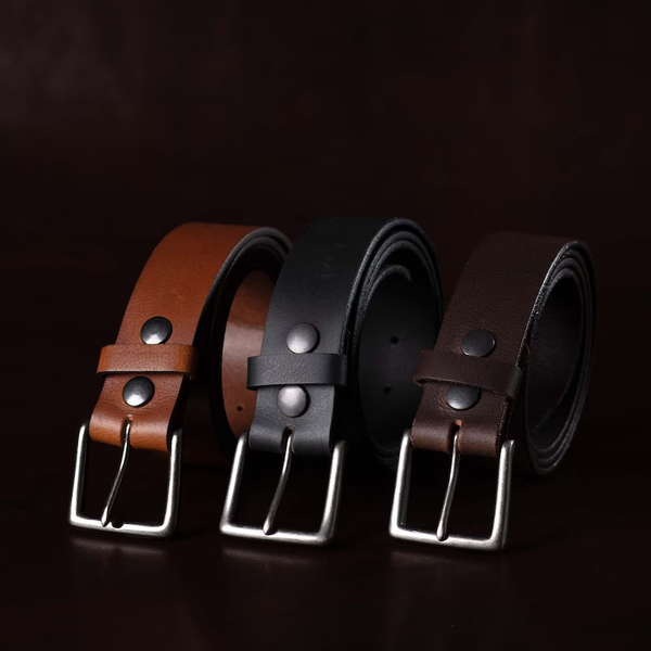 Leather Belt Set