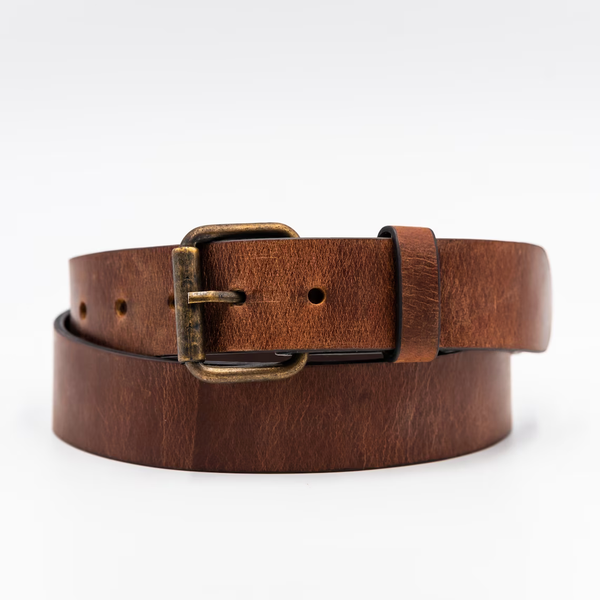 Leather Belt with removeable Buckle