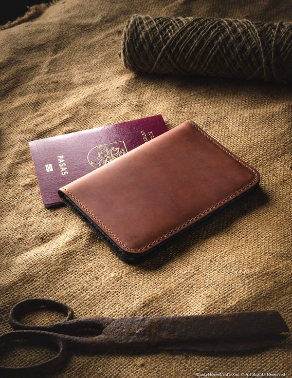 Italian Leather Passport  Wallet